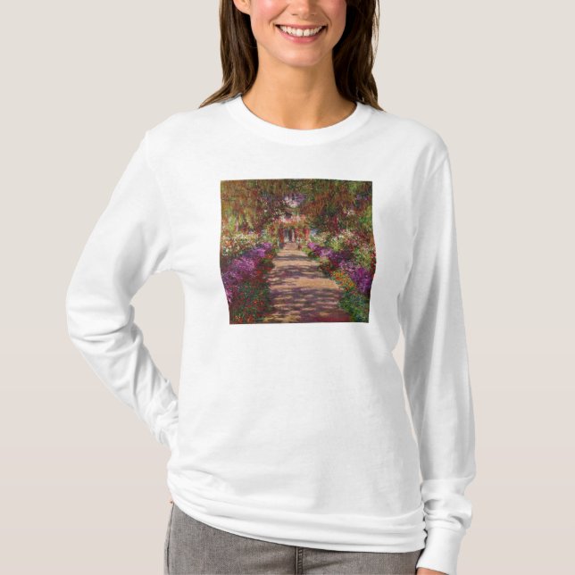 Claude Monet | A Pathway in Monet's Garden T-Shirt (Front)