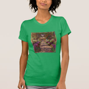 Claude Monet A Pathway in Monet's Garden T-Shirt