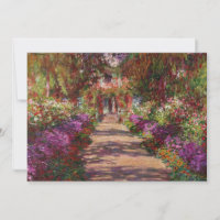 Claude Monet | A Pathway in Monet's Garden