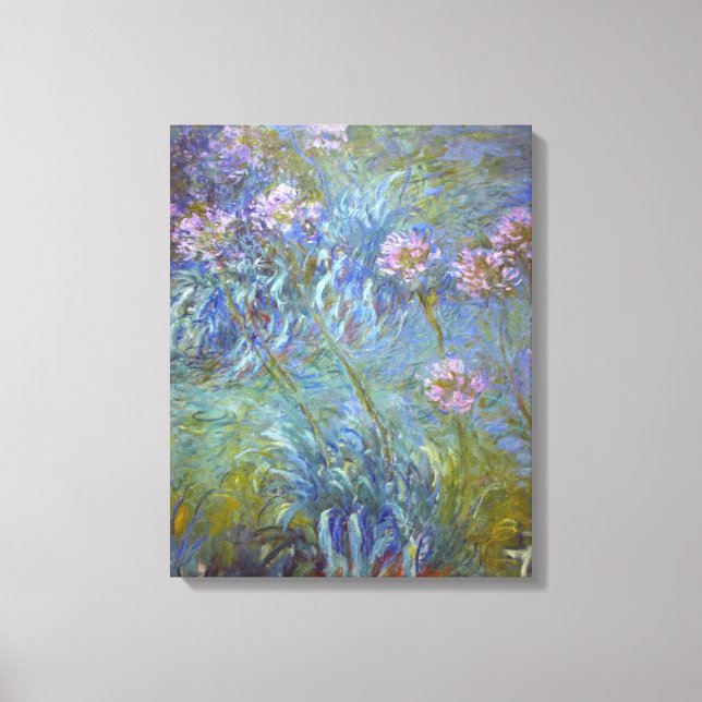 Claude Monet Agapanthus Canvas Print (Front)