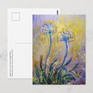 Claude Monet - Agapanthus Postcard