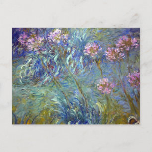 Claude Monet Agapanthus Postcard
