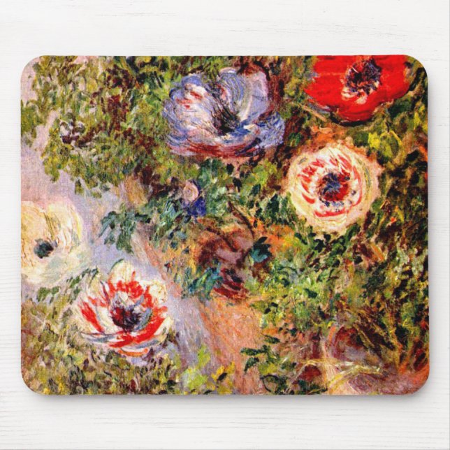 Claude Monet  Anemonen Mouse Pad (Front)