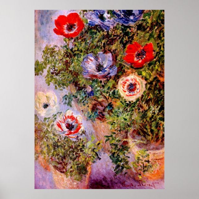 Claude Monet: Anemones Poster (Front)