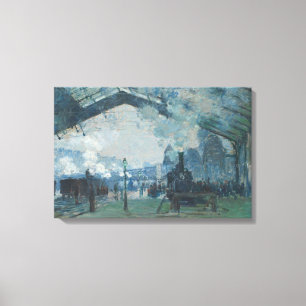 Claude Monet – Arrival of the Normandy Train Canvas Print