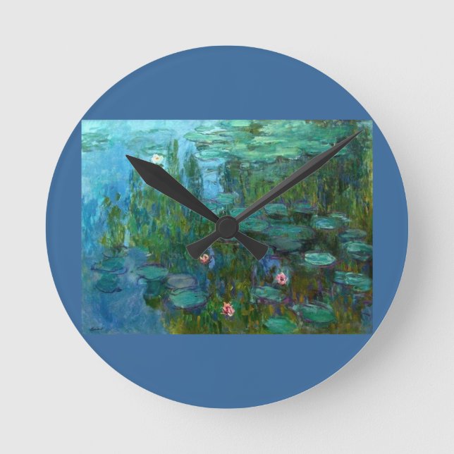 Claude Monet Artist Painter Destiny Gifts Round Clock (Front)