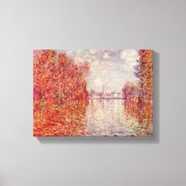 Claude Monet - Autumn in Argenteuil Canvas Print (Front)