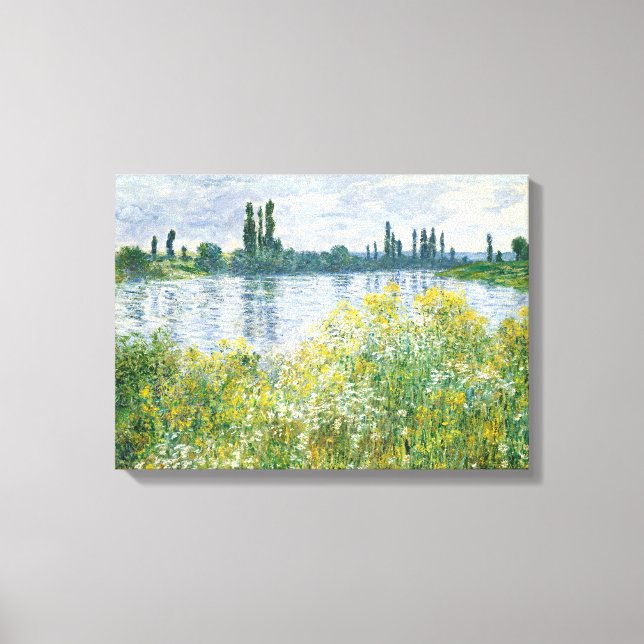 Claude Monet | Banks of the Seine, Vetheuil, 1880 Canvas Print (Front)