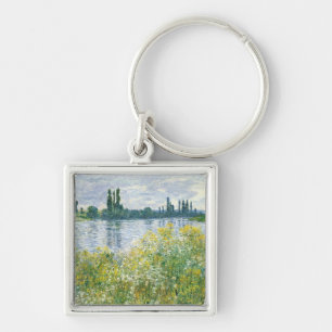 Claude Monet Banks of the Seine, Vetheuil, 1880 Key Ring