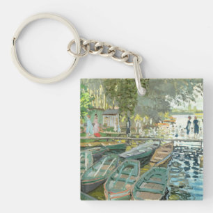 Claude Monet. Bathers at La Grenouillère Key Ring