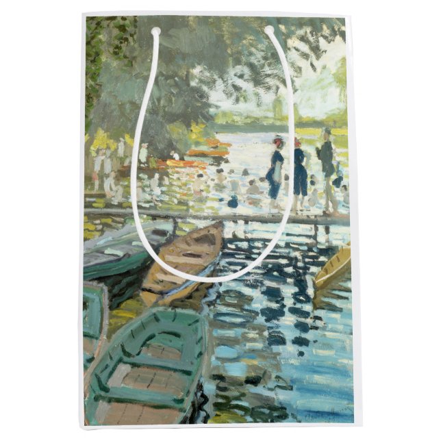 Claude Monet. Bathers at La Grenouillère Medium Gift Bag (Front)