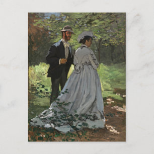 Claude Monet - Bazille and Camille,   Postcard