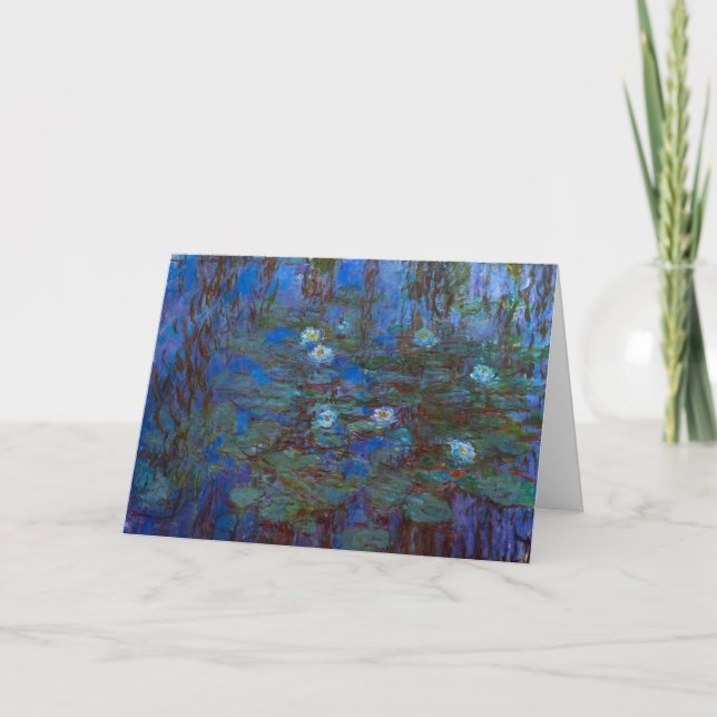 Claude Monet - Blue Water Lilies Card (Front)
