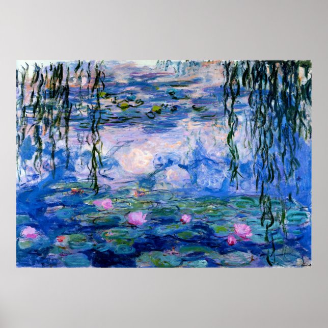 Claude Monet - Blue Water Lilies Poster (Front)