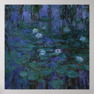 Claude Monet - Blue Water Lilies Poster