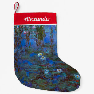 Claude Monet - Blue Water Lilies Small Christmas Stocking