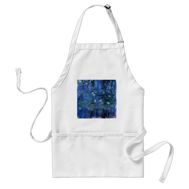 Claude Monet Blue Water Lilies Standard Apron (Front)