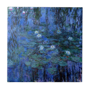 Claude Monet Blue Water Lilies Tile
