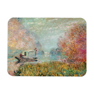 Claude Monet Boat Studio on the Seine Magnet