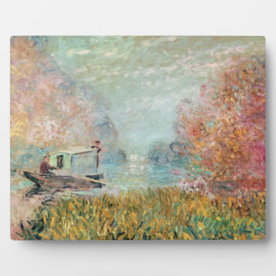Claude Monet Boat Studio on the Seine Plaque