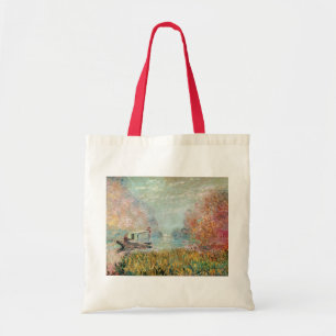 Claude Monet    Boat Studio on the Seine Tote Bag