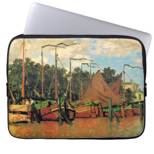 Claude Monet, Boats at Zaandam, Laptop Sleeve