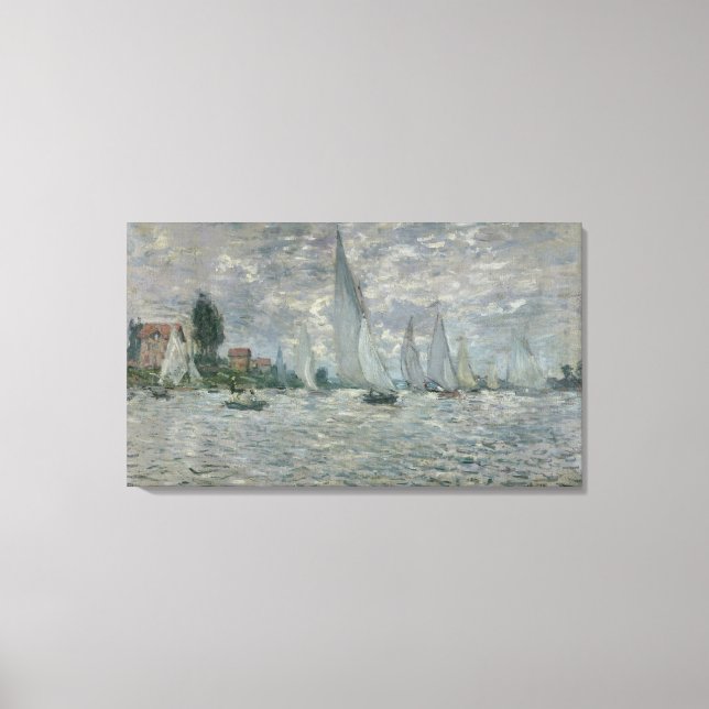 Claude Monet | Boats, or Regatta at Argenteuil Canvas Print (Front)