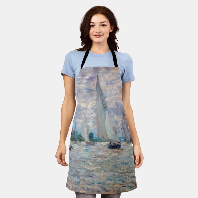 Claude Monet - Boats Regatta at Argenteuil Apron (Worn)