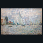 Claude Monet - Boats Regatta at Argenteuil Fabric<br><div class="desc">The Boats Regatta at Argenteuil / Regate a Argenteuil - Claude Monet,  Oil on Canvas,  1874</div>