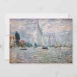 Claude Monet - Boats Regatta at Argenteuil Invitation<br><div class="desc">The Boats Regatta at Argenteuil / Regate a Argenteuil - Claude Monet,  Oil on Canvas,  1874</div>