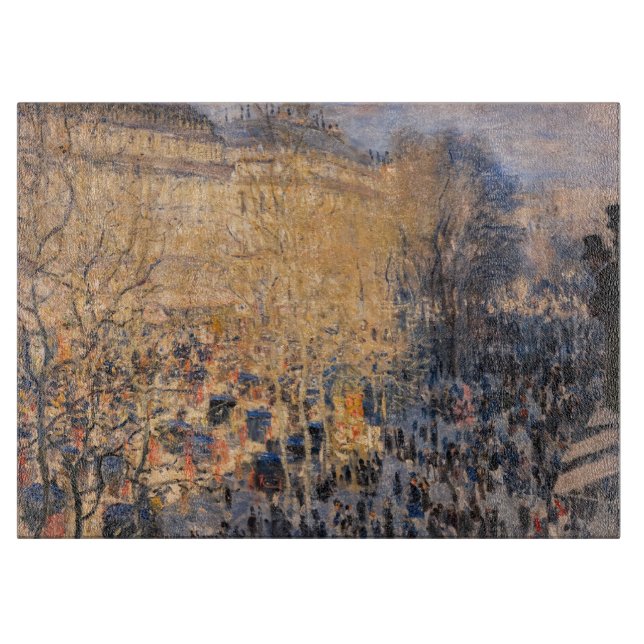 Claude Monet - Boulevard des Capucines in Paris Cutting Board (Front)
