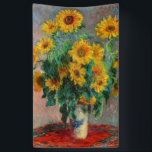 Claude Monet - Bouquet of Sunflowers Banner<br><div class="desc">Bouquet of Sunflowers / Bouquet de tournesols - Claude Monet,  Oil on Canvas,  1881</div>