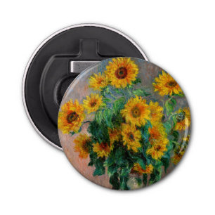 Claude Monet - Bouquet of Sunflowers Bottle Opener