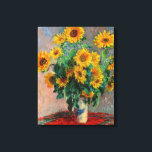 Claude Monet - Bouquet of Sunflowers Canvas Print<br><div class="desc">Bouquet of Sunflowers / Bouquet de tournesols - Claude Monet,  Oil on Canvas,  1881</div>