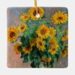 Claude Monet - Bouquet of Sunflowers Ceramic Ornament<br><div class="desc">Bouquet of Sunflowers / Bouquet de tournesols - Claude Monet,  Oil on Canvas,  1881</div>