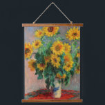 Claude Monet - Bouquet of Sunflowers Hanging Tapestry<br><div class="desc">Bouquet of Sunflowers / Bouquet de tournesols - Claude Monet,  Oil on Canvas,  1881</div>