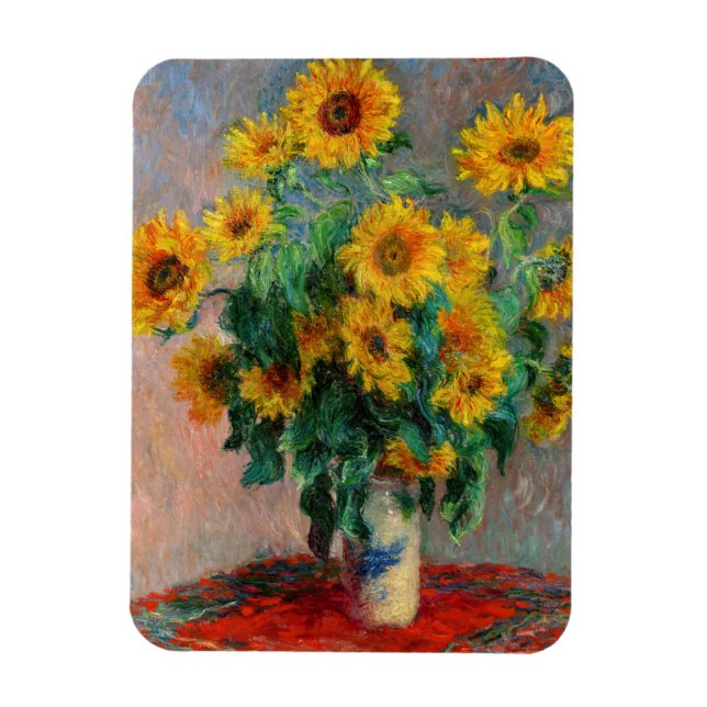 Claude Monet - Bouquet of Sunflowers Magnet (Vertical)