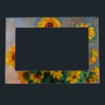 Claude Monet - Bouquet of Sunflowers Magnetic Frame<br><div class="desc">Bouquet of Sunflowers / Bouquet de tournesols - Claude Monet,  Oil on Canvas,  1881</div>