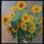 Claude Monet - Bouquet of Sunflowers Napkin<br><div class="desc">Bouquet of Sunflowers / Bouquet de tournesols - Claude Monet,  Oil on Canvas,  1881</div>