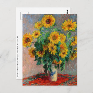 Claude Monet - Bouquet of Sunflowers Postcard