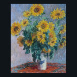 Claude Monet - Bouquet Of Sunflowers, Poster<br><div class="desc">Claude Monet - Bouquet Of Sunflowers,  1880.. Famous art painting.</div>