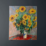 Claude Monet - Bouquet of Sunflowers Tapestry<br><div class="desc">Bouquet of Sunflowers / Bouquet de tournesols - Claude Monet,  Oil on Canvas,  1881</div>