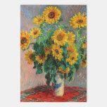 Claude Monet - Bouquet of Sunflowers Wrapping Paper Sheet<br><div class="desc">Bouquet of Sunflowers / Bouquet de tournesols - Claude Monet,  Oil on Canvas,  1881</div>