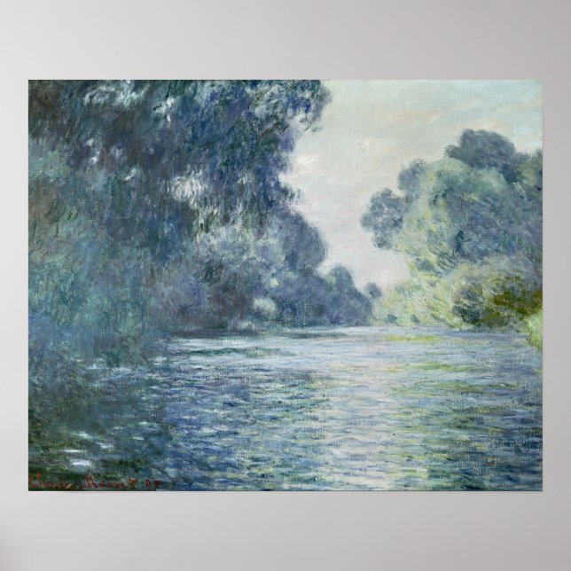 Claude Monet | Branch of the Seine near Giverny Poster (Front)