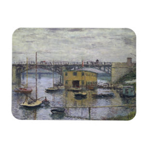 Claude Monet - Bridge at Argenteuil on a Grey Day Magnet