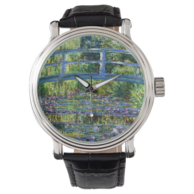 Claude Monet: Bridge Over a Pond of Water Lilies Watch (Front)