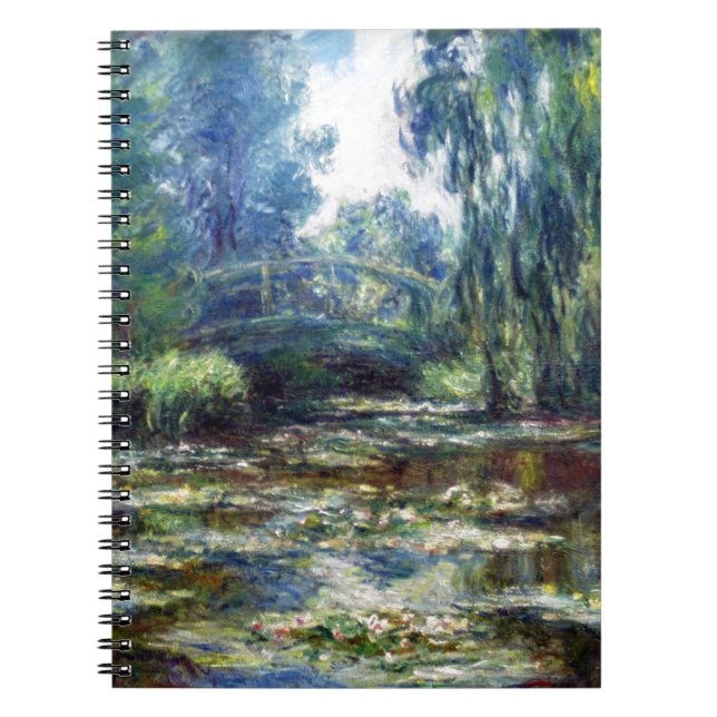 Claude Monet Bridge Over Water Lily Pond Spiral Notebook (Front)