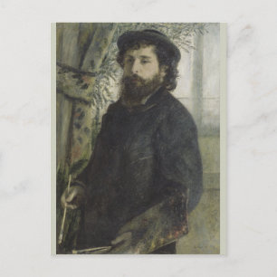 Claude Monet by Pierre-Auguste Renoir Postcard