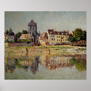 Claude Monet By the River at Vernon, 1883 Poster