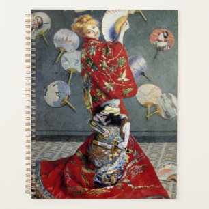 Claude Monet Camille in Red Japanese Kimono Art Planner
